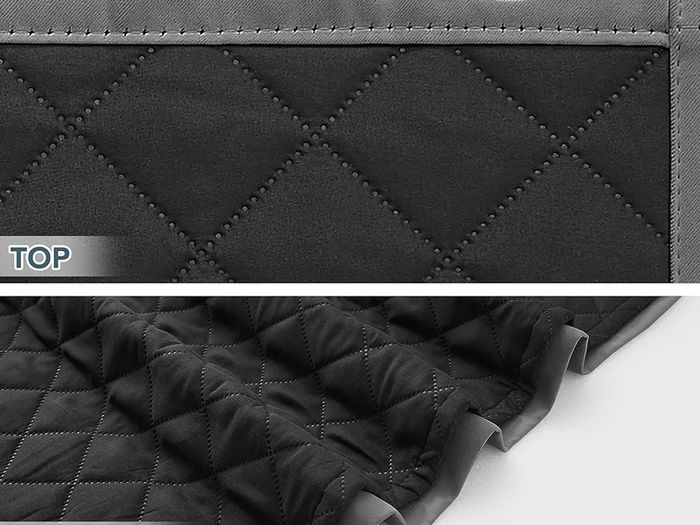 DANCE Thermal Insulated Blackout Door Curtain, 2-Layers Extra Long Cold Insulated 100% Blackout Panel, Windproof Thick Thermal Curtain for French Door/Bedroom, 55x90 inches, Grey
