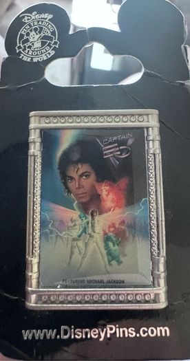 Michael Jackson Captain EO Movie Poster Pin Rare Disney Collectible