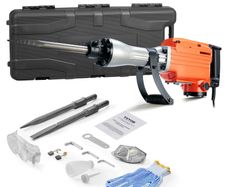 Demolition Jack Hammer Concrete Breaker 2200W Electric Hammer 2 Chisel Bits