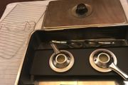 Stainless steel smoking grill