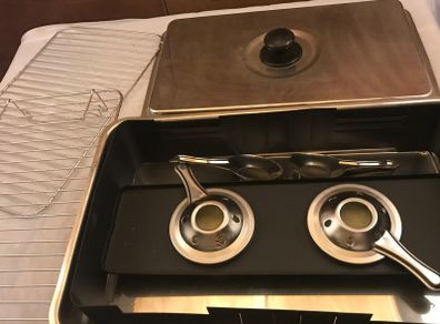 Stainless steel smoking grill
