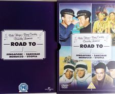 Road To (Singapore, Zanzibar, Morocco, Utopia) Bing Crosby, Dorothy Lamour & Bob Hope (4 Movie Boxset With Artcards) [4xDVD Movies]