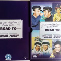 Road To (Singapore, Zanzibar, Morocco, Utopia) Bing Crosby, Dorothy Lamour & Bob Hope (4 Movie Boxset With Artcards) [4xDVD Movies]