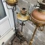 Victorian telescopic oil lamps Image 8