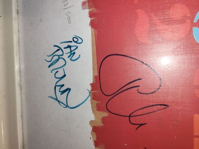 Fully signed Stone Roses Heaton Park hand numbered limited edition screen print 133/500