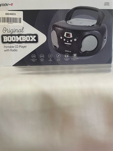 Boombox CD player and radio