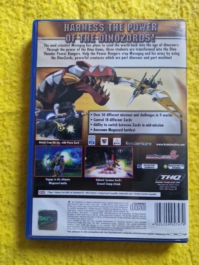 Power Rangers Dino Thunder PlayStation 2 Ps2 games Original
