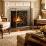 3 Panel Iron Fireplace Screen Image 4
