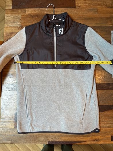 Footjoy mid layer half zip fleece. (Mint)