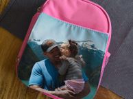 main image for ad Personalised Photo Kids Lunch Box - bag Red Blue or Pink