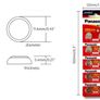 Panasonic LR44 A76 AG13 1.5V Alkaline Button Cell Batteries 10pcs Image 2