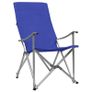 Foldable Camping Chairs 2 pcs Blue Image 2