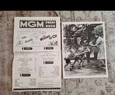 The Wizard Of Oz Press Sheet And Photo