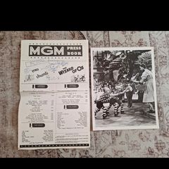 The Wizard Of Oz Press Sheet And Photo