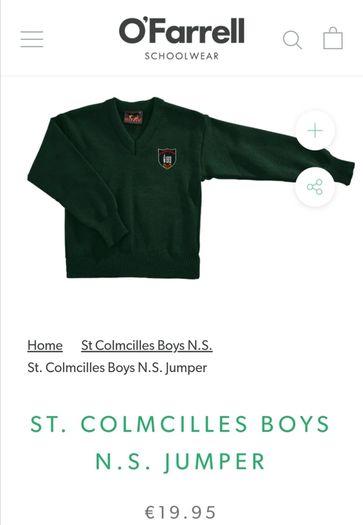 St Colmcilles BNS jumper