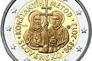 Slovakia 2 Euro Commemorative Coin 2013 - Cyril and Methodius. Uncirculated.