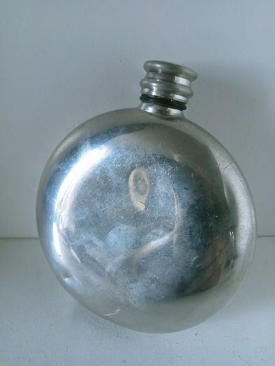 St. Justin Pewter Hip Flask