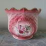 Vintage set of Staffordshire Rose jardiniere Image 2