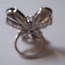 Smoky quartz & topaz silver Butterfly ring Image 7