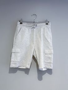 Pre Owned F&F Light Grey Marled Cargo Sweat Shorts