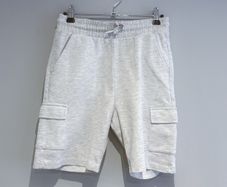Pre Owned F&F Light Grey Marled Cargo Sweat Shorts