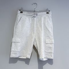 Pre Owned F&F Light Grey Marled Cargo Sweat Shorts