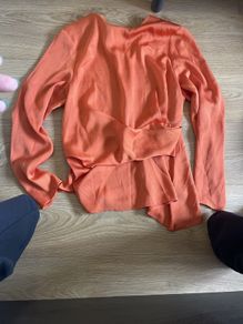 blouse orange size 10