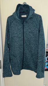 Mountain Warehouse Turquoise Teal Full-Zip Fleece with Hood