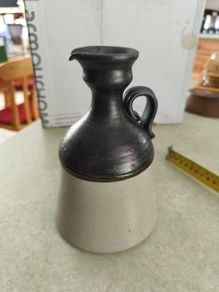 Vintage Water / Wine Jug, Signed "pluscom" And Dated "1983 Howth Pottery Hand Made In Ireland