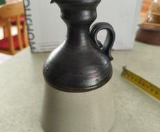 Vintage Water / Wine Jug, Signed "pluscom" And Dated "1983 Howth Pottery Hand Made In Ireland