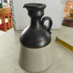 Vintage Water / Wine Jug, Signed "pluscom" And Dated "1983 Howth Pottery Hand Made In Ireland