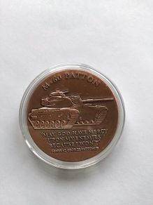 WW2 United States Army coin - Patton/M60 Tank
