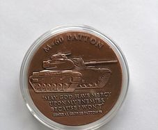 WW2 United States Army coin - Patton/M60 Tank
