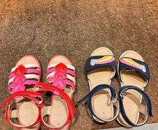 Girls sandals Size 12 M&S 2 pairs