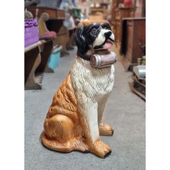 St Bernard Ceramic Floor Statue KAS1371