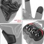 Motorcycle Gloves Men Women, Summer Motorbike Gloves Mens, Touch Screen Breathable Motorbike Gloves for Motocross Racing BMX MTB Cycling Image 3