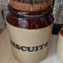 Vintage Pearsons of Chesterfield Stoneware Kitchen Set, Biscuits Jar, Sherry Dispenser and jar Image 3