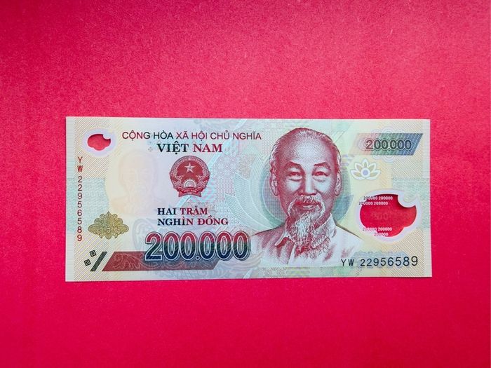 Viet Nam  200,000 Dong. 2022. Pick  123m Polymer / Plastic.  ( Uncirculated )