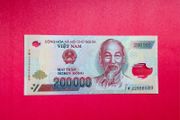 Viet Nam  200,000 Dong. 2022. Pick  123m Polymer / Plastic.  ( Uncirculated )