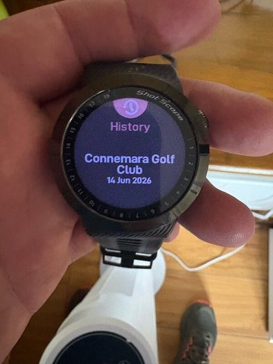 Golf watch with tags and spare tags