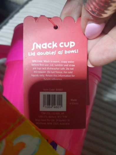 drink and snack cup