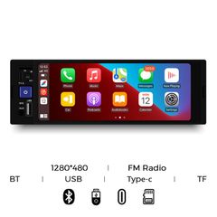 SALE NEW 1DIN MP5 6.86-Inch Car Radio For Universal Multimedia Video Player HD Touch Support Wireless Android AUX USB SWC BT