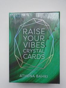 Raise your vibes crystal cards,Crystal cards,Gift.Oracle cards