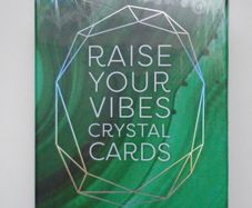 Raise your vibes crystal cards,Crystal cards,Gift.Oracle cards