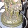 Vintage Working Table Lamp Sculpture of a Boy and Girl with Puppy, Postage available or Collection, Image 4