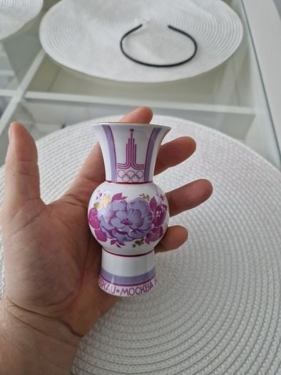 vintage ussr olympic vase 1980