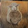 Original Oil Painting   -  " Golden  Lamb " Image 4