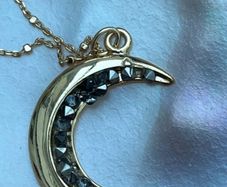 Betty & Biddy crescent moon necklace