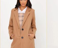 tan coat size XS