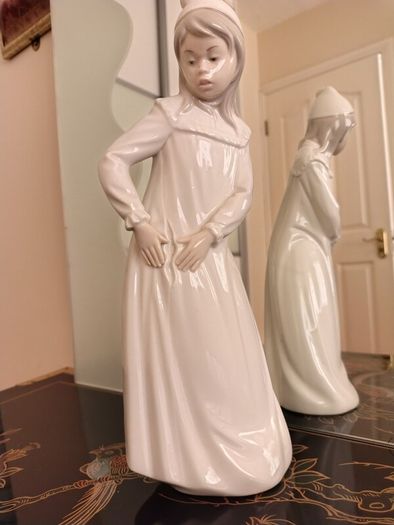Vintage Nao by Lladro. Girl with Torn Nightgown.